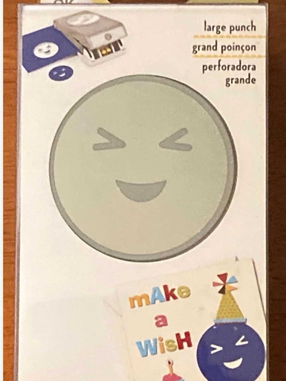Wink Emoji EK Large Paper Punch - Craft Tool, New in Package